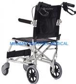 FAUTEUIL ROULANT EN ALUMINIUM TAILLE RÉDUITE SPÉCIAL VOYAGES LARGEUR ASSISE: 36 CM