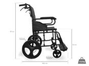 Fauteuil roulant pliant pour le transfert