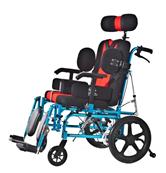 FAUTEUIL ROULANT NEUROLOGIQUE, REPOSE-PIEDS, ACCOUDOIRS ET DOSSIER RÉGLABLES LARGEUR ASSISE : 43 CM