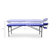 table de massage pliable en aluminium 185 x 65 cm