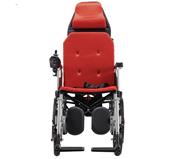 Fauteuil Roulant/Aluminium Pliant léger repose tête et relevé jambe 