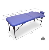 table de massage pliable en aluminium 185 x 65 cm