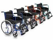 Fauteuil roulant en acier BASIC