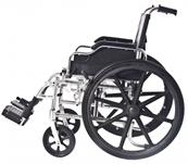 FAUTEUIL ROULANT EN ALUMINIUM LEGER 15KG PLIANT LARGEUR ASSISE 46 CM