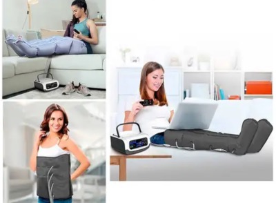 Appareil de Pressothérapie Complet pour Pieds, Bras, Jambes et Abdomen, 3 Modes avec Télécommande 