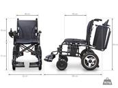 FAUTEUIL ROULANT ÉLECTRIQUE PLIANT EASY AVEC STRUCTURE EN ACIER Garantie 2 ans