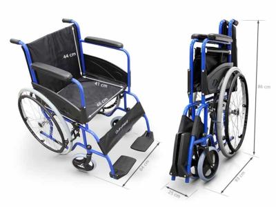 Fauteuil roulant en acier BASIC