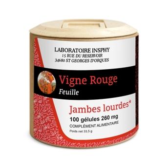 COMPLEMENT ALIMENTAIRE VIGNE ROUGE Circulation. Confort des jambes